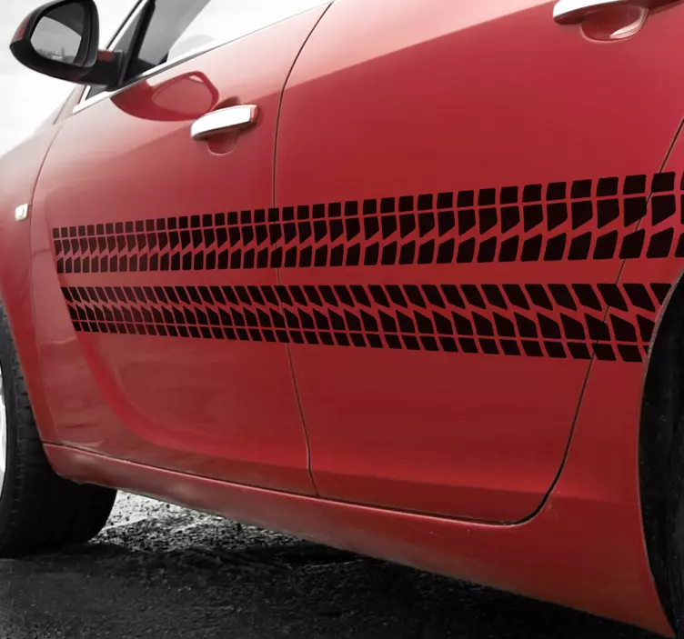 Nalepka za avtomobile ravna črta - TenStickers