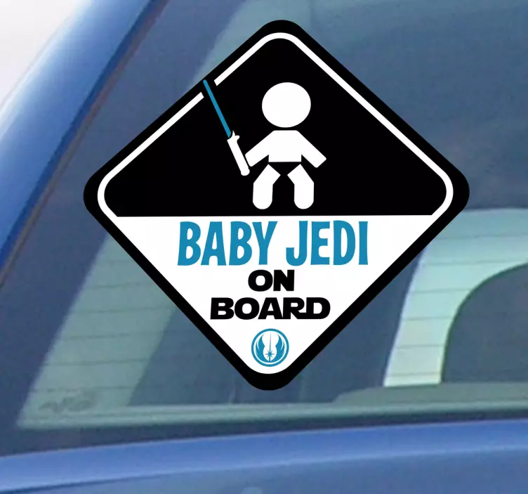 Baby jedi na nalepki za avto - TenStickers