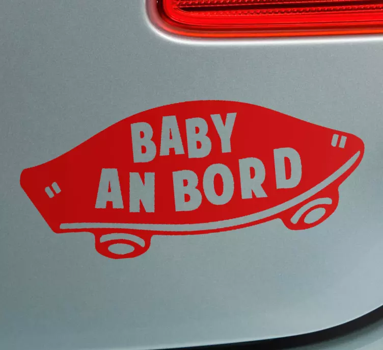 Baby onboard notification nalepka otrok v avtu - TenStickers