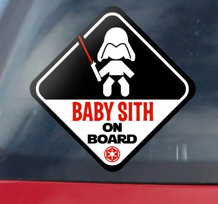 Baby sith na krovu nalepke - TenStickers