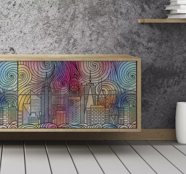 Slikanje nalepke mestnega pohištva - TenStickers