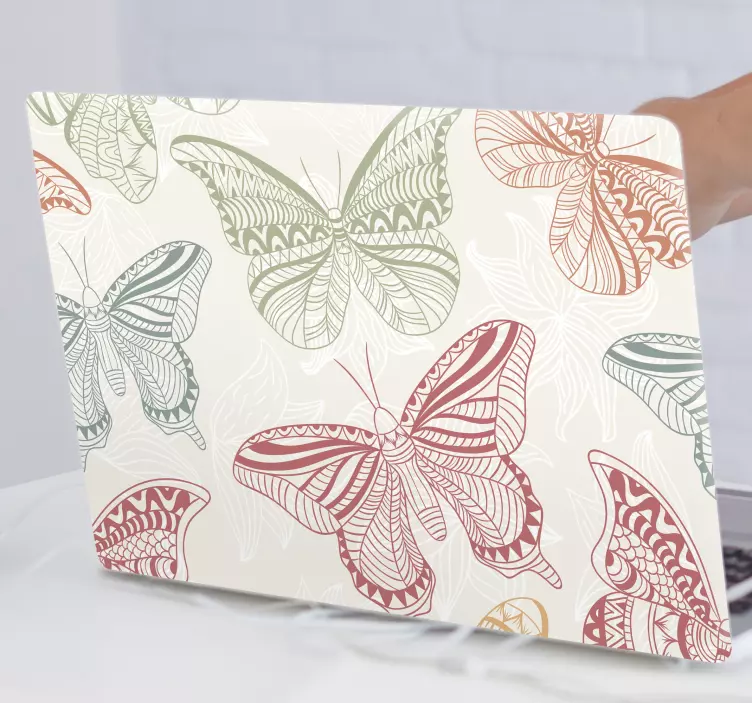 Barve okrasni metulji prenosnik nalepke - TenStickers