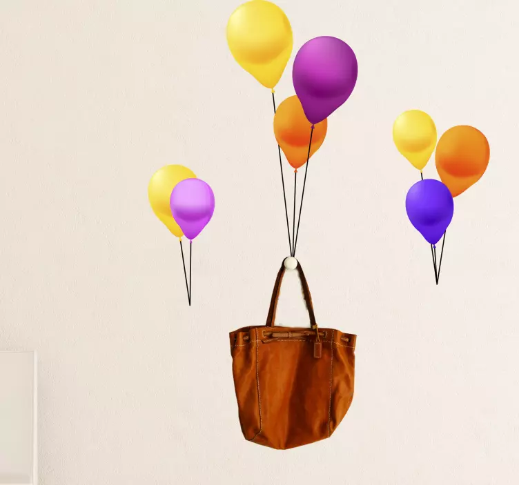 Barvit prikaz balonov nalepka dogodka - TenStickers