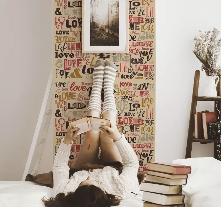 Barviti izrazi ljubezni ljubezenska nalepka - TenStickers