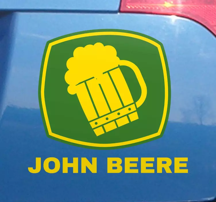 Beer mug emblem nalepka za avto - TenStickers