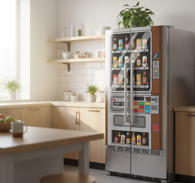 Beer vending machine nalepka za hladilnik - TenStickers