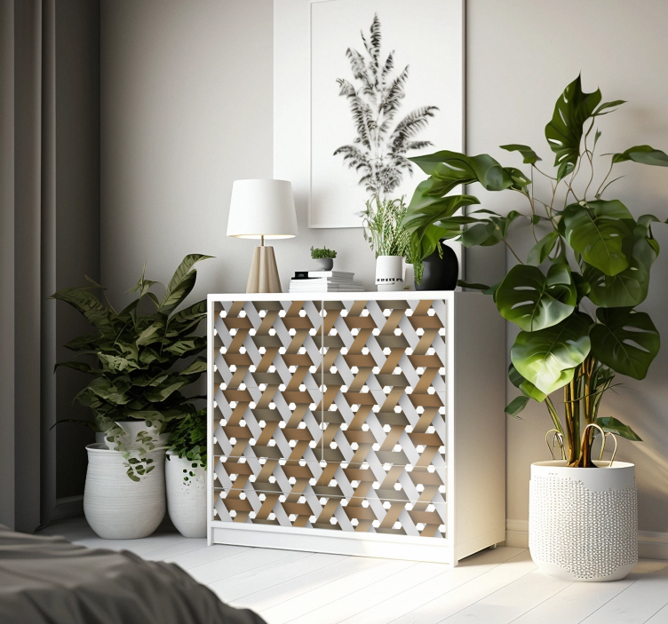 Beli leseni les srednjeveškega belega lesaBeli les srednjeveškega - TenStickers