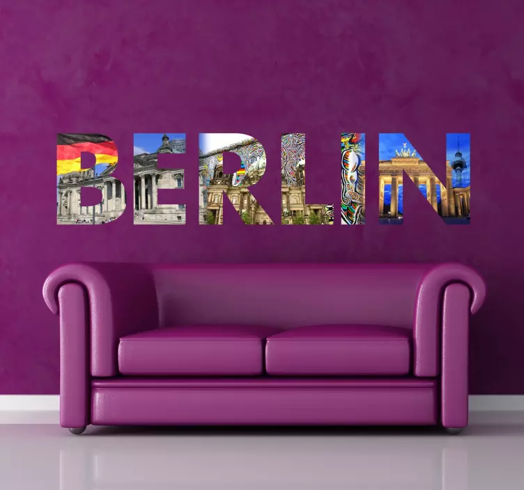 Berlin slike decal - TenStickers