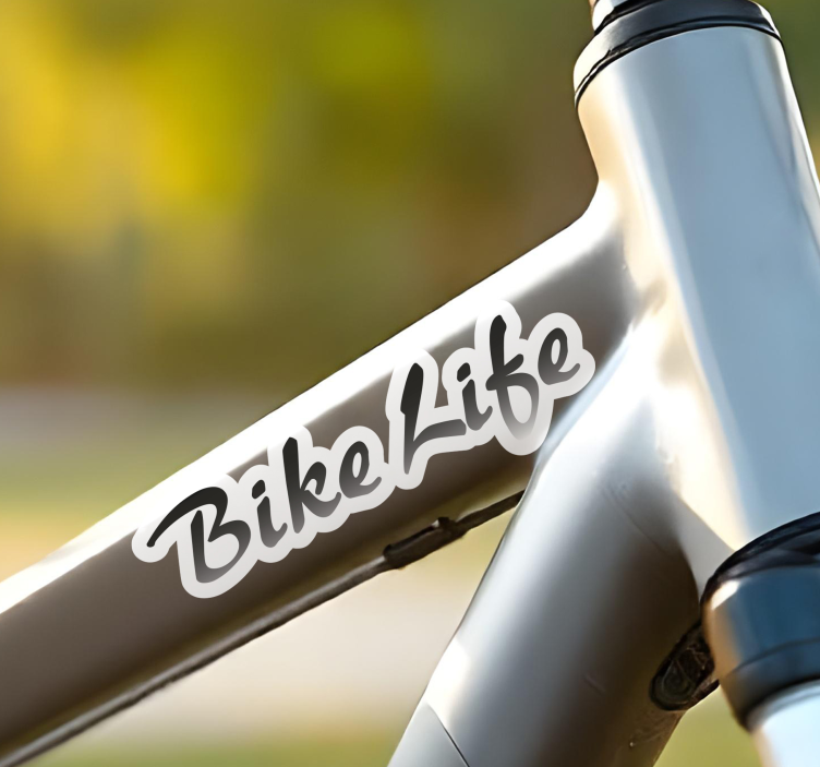 Besedilo bike life nalepka za kolo - TenStickers