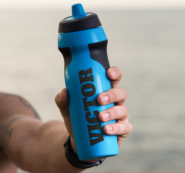 Bidon z imenom Prilagodljiva nalepka - TenStickers