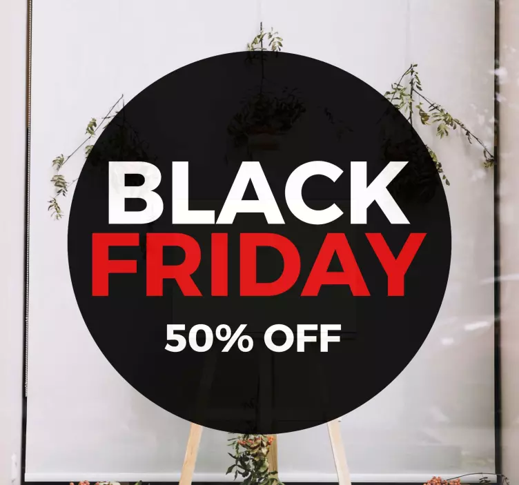Black friday 50% popusta na nalepko za okna - TenStickers