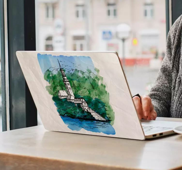 Bled jezero slovenija nalepka za prenosni računalnik - TenStickers