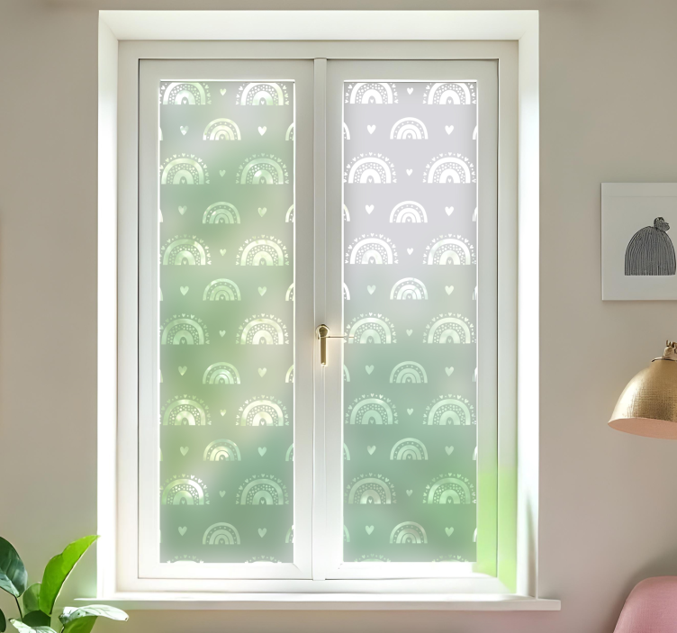 Boho mavrice nalepka za okno - TenStickers