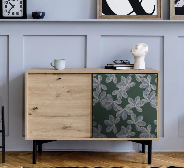 Botanical leaf element dekorativna nalepka - TenStickers