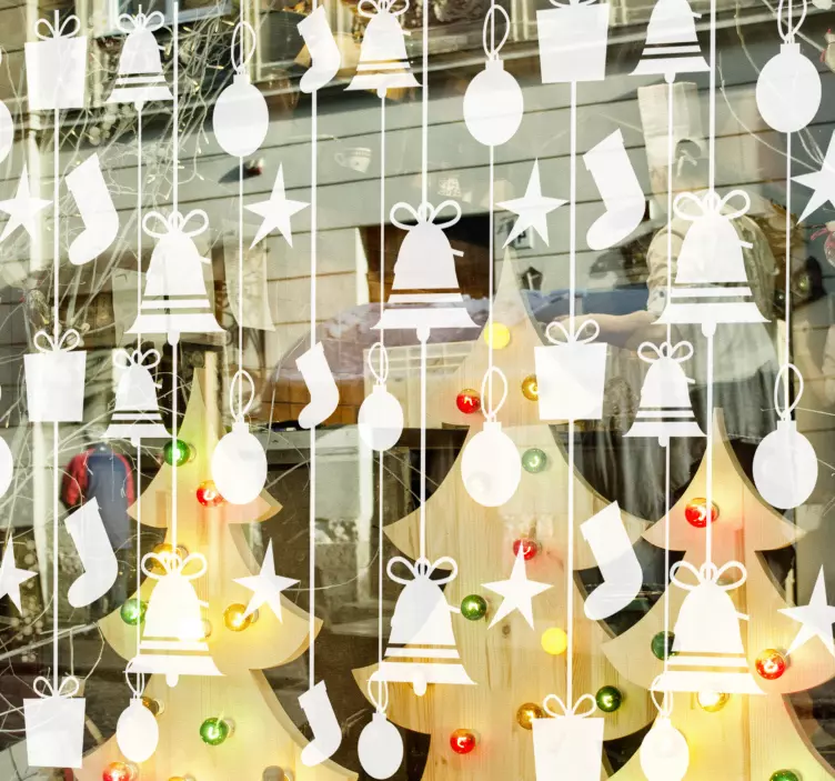 Božične nogavice božična nalepka - TenStickers