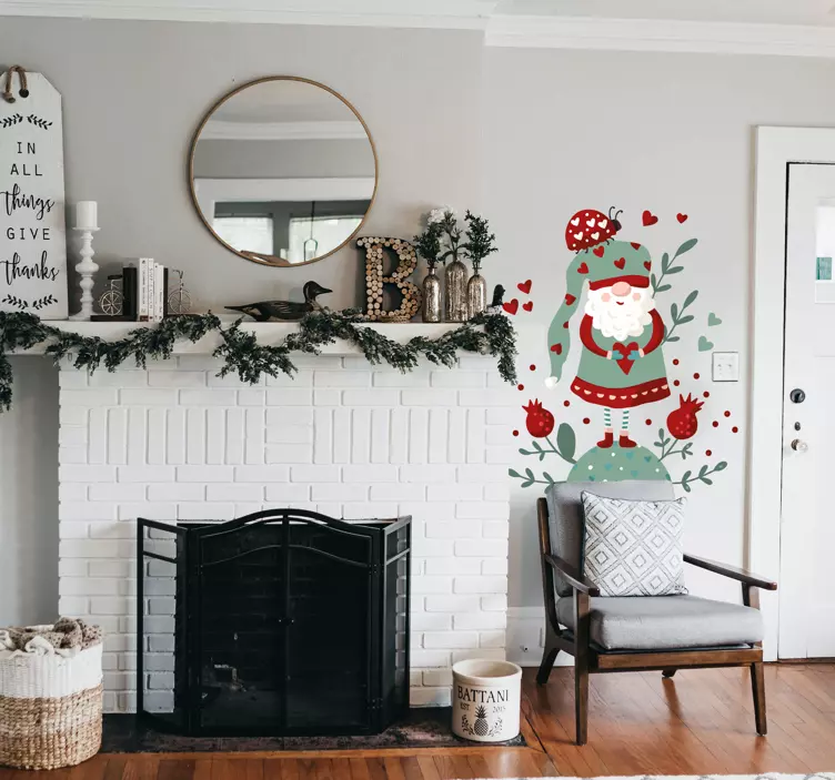 Božični palček božična nalepka - TenStickers