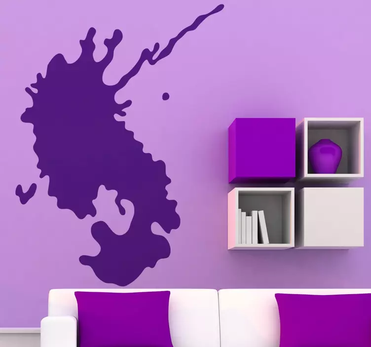 Brizg enobarvne nalepke barve - TenStickers