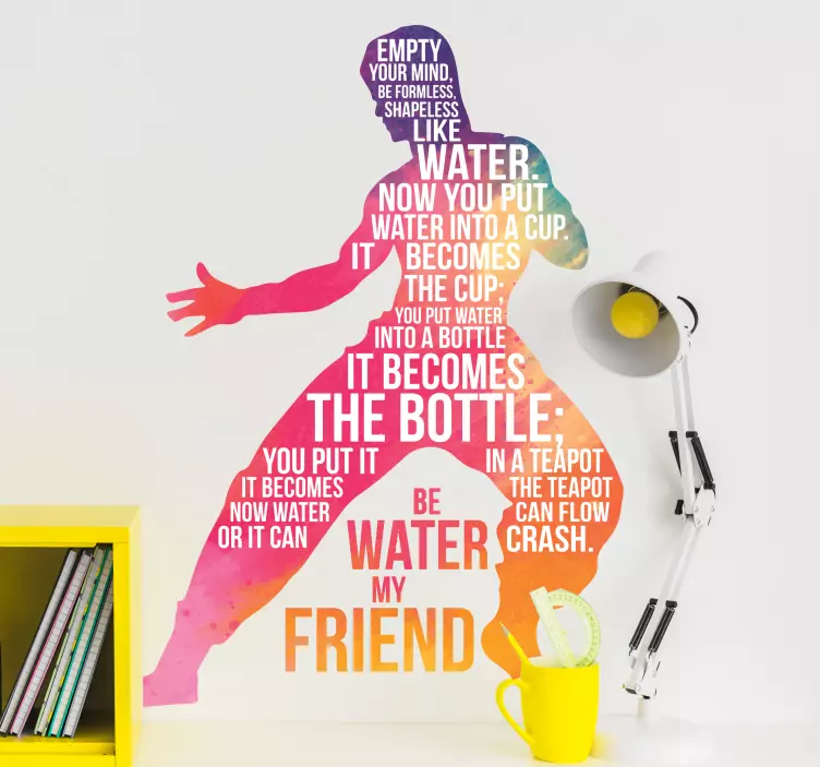 Nalepka s citirano bruce lee - TenStickers