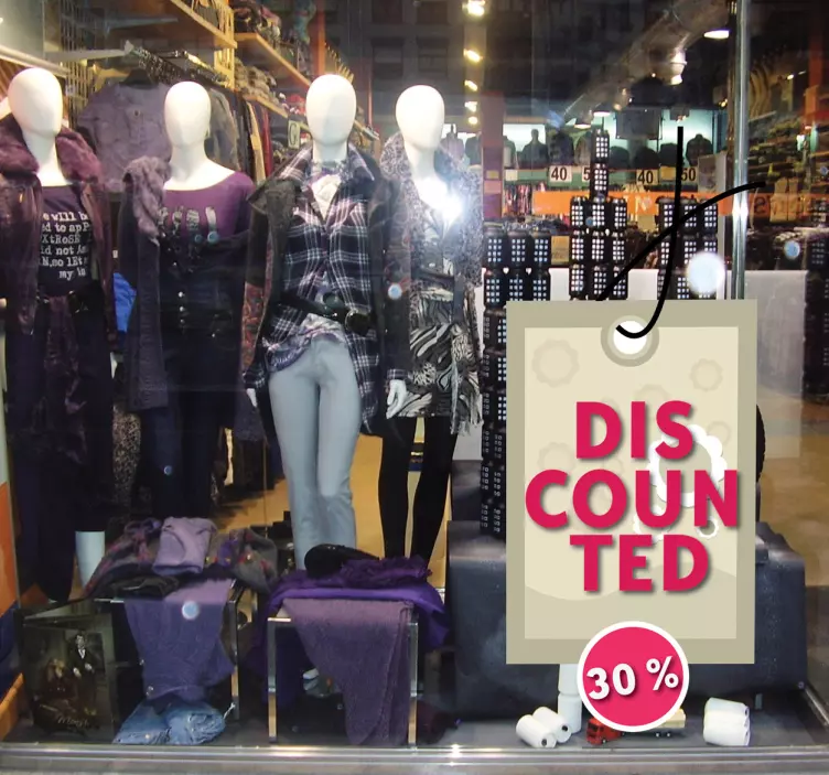 Cena s popustom nalepka za razprodajo - TenStickers