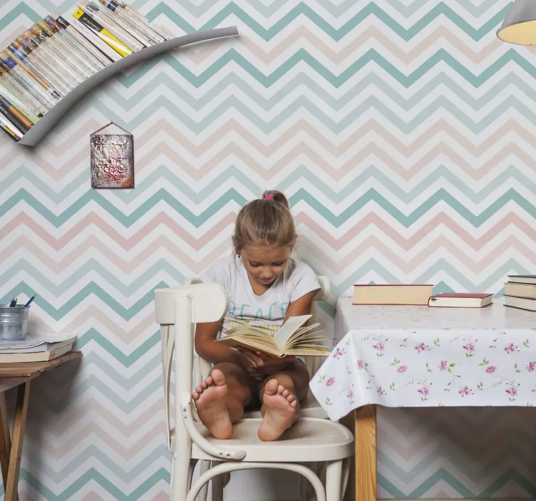 Chevron motif patterning geometrijska nalepka - TenStickers