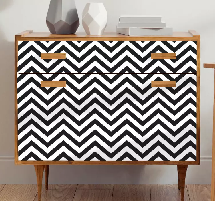 Chevron style overlay nalepka za pohištvo - TenStickers