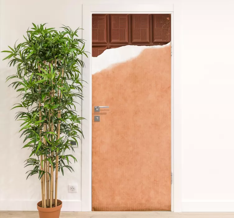 Chocolate bar entrance nalepka za vrata - TenStickers