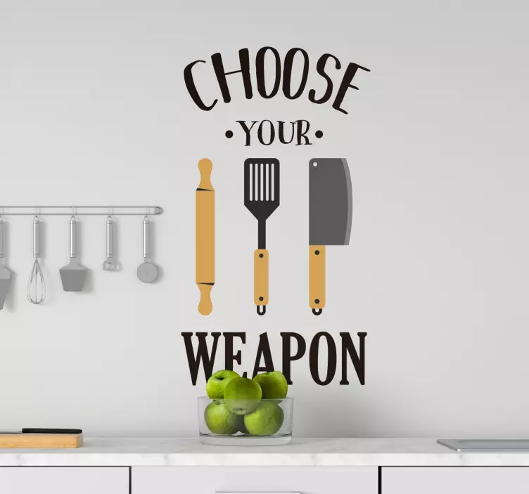 Choose your weapon nalepka živali - TenStickers