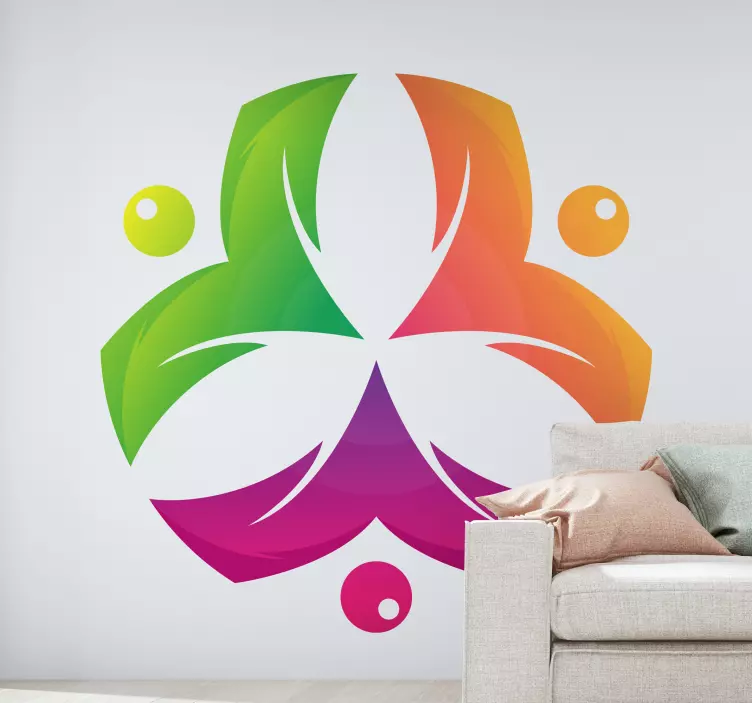 Colorful abstract symbol geometrijska nalepka - TenStickers