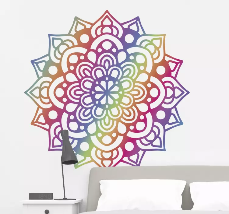 Colorful mandala concept dekorativna nalepka - TenStickers