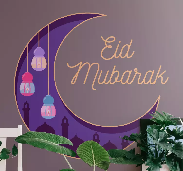 Crescent moon lanterns za pravljične dogodke - TenStickers