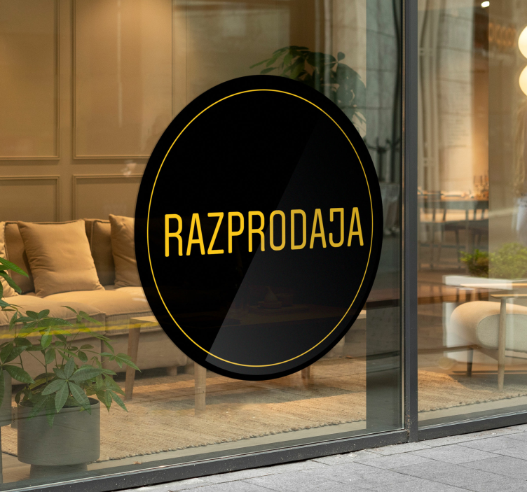 Crni krog nalepka živali - TenStickers