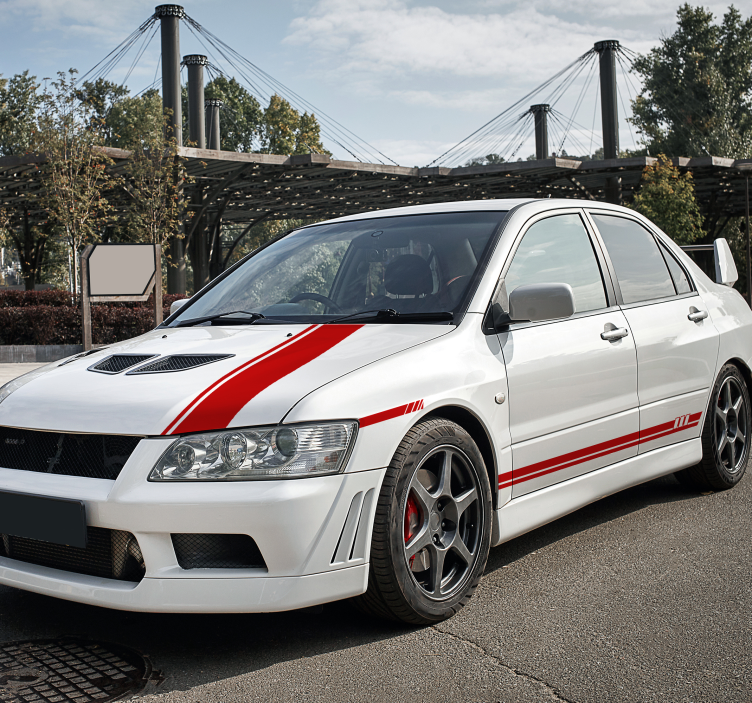 črtasti komplet 5 kosov avtomobilske nalepka - TenStickers