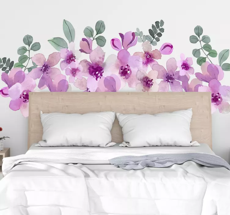 čudovita nalepka z rožami iz akvarela - TenStickers