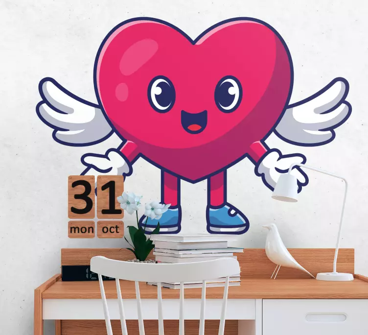 Ljubka angel emoji stenska nalepka - TenStickers