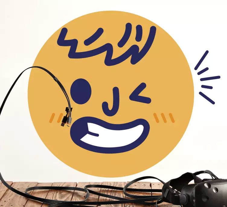 čustveni simboli, ki naredijo nalepko za steno - TenStickers