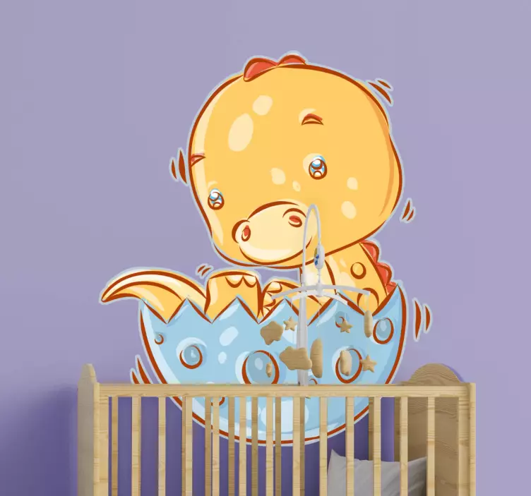 Cute hatching dinosaur nalepka za otroke - TenStickers