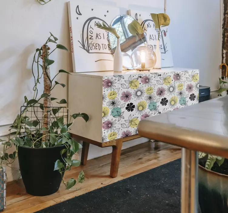 Nalepka za cvetoče cvetove s cvetjem - TenStickers