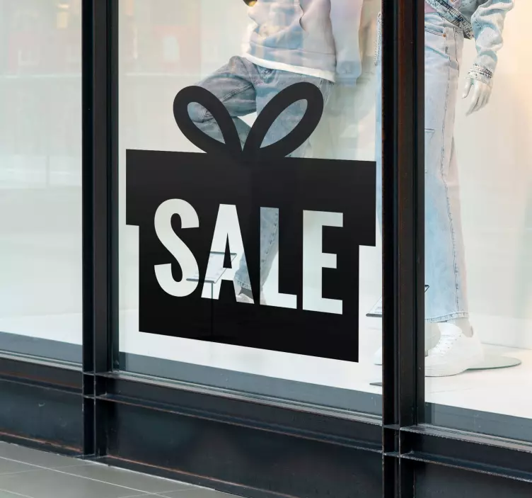 Darilna škatla komercialna prodajna nalepka - TenStickers