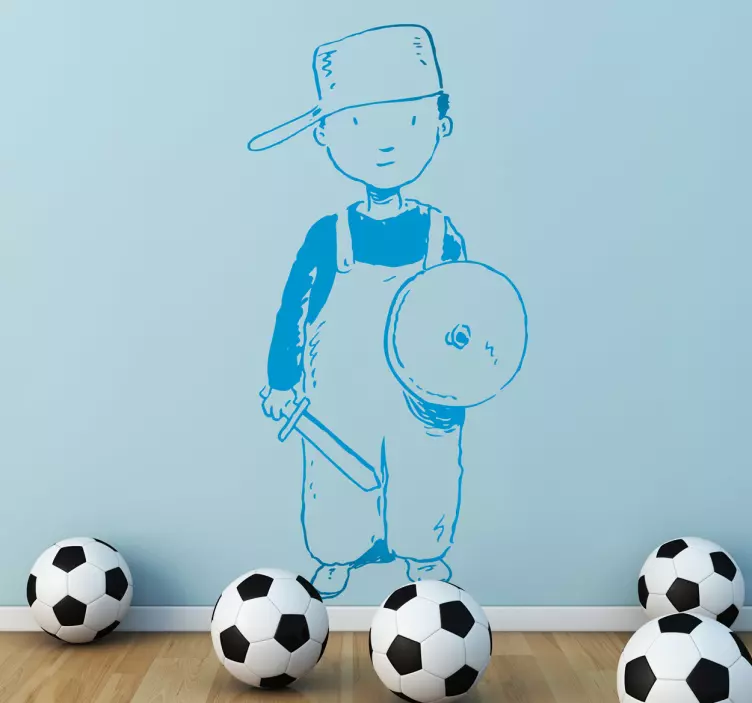 Deček oblečen kot viteška nalepka - TenStickers