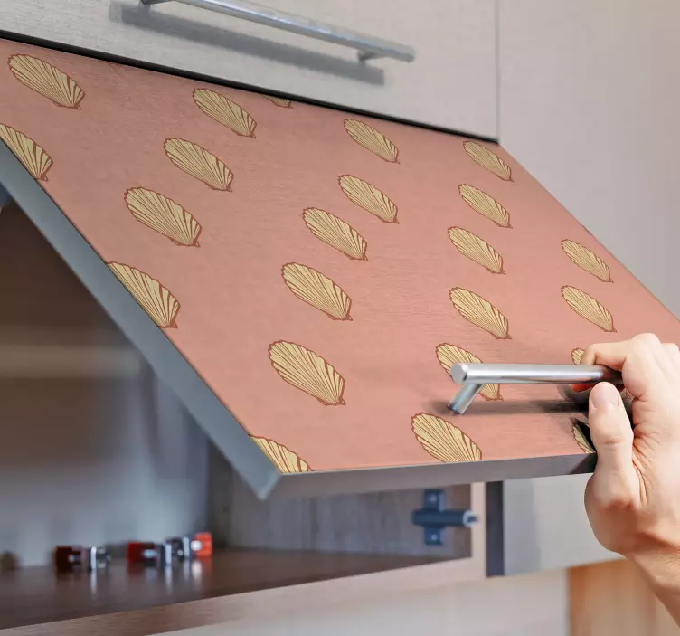 Dekor z vzorcem školjk nalepka narave - TenStickers