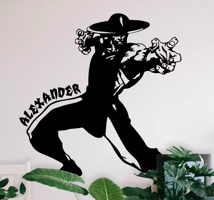 Dinamična akcijska figura nalepka živali - TenStickers