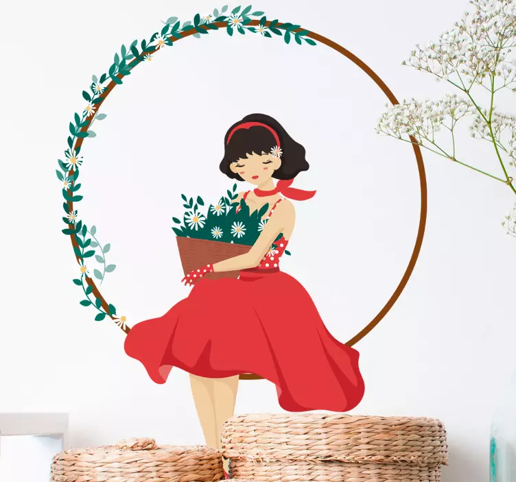 Dobra deklica nalepka - TenStickers