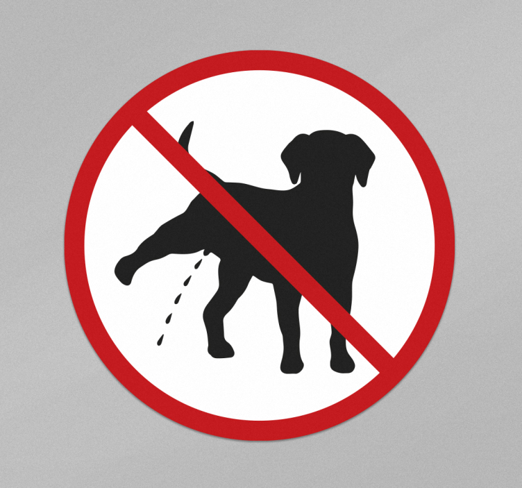Dog pee nalepka znaki za označevanje območij - TenStickers