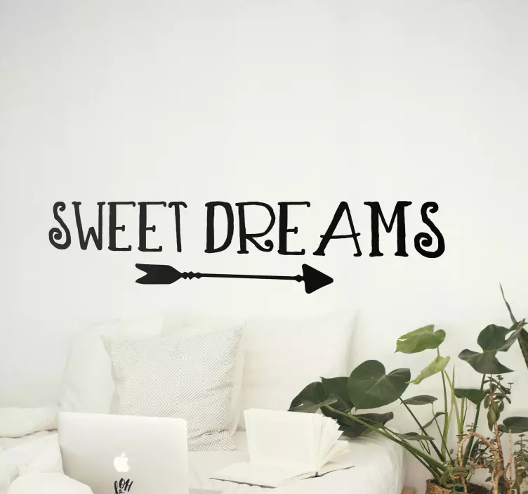 Dream phrase arrow besedilna nalepka - TenStickers