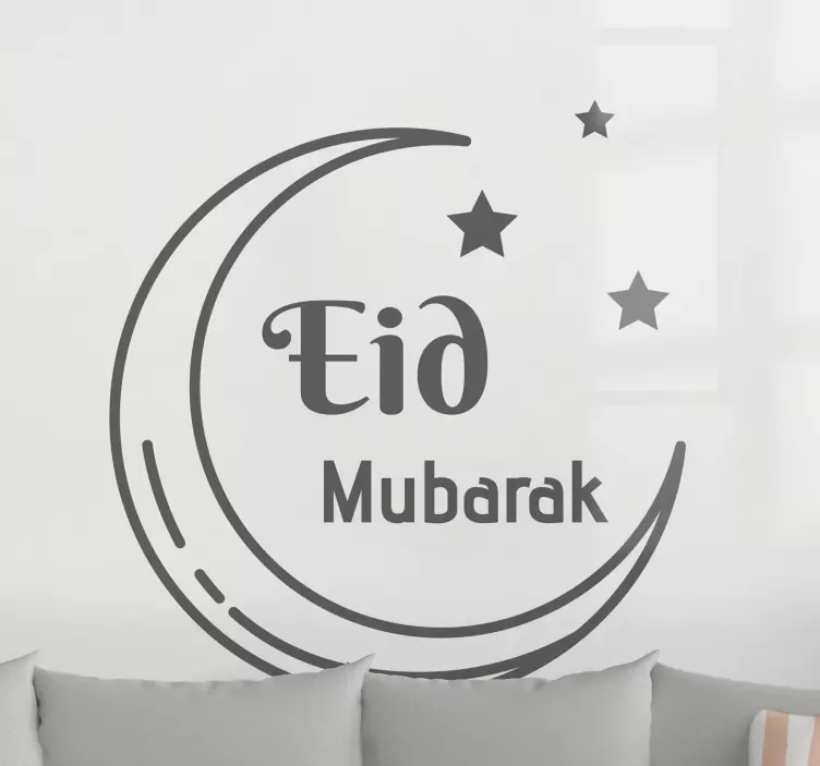 Eid crescent moon nalepka za dogodek - TenStickers