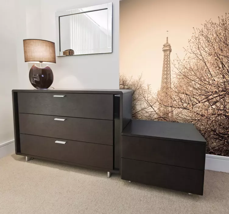 Eiffelova brisača stenska stena - TenStickers