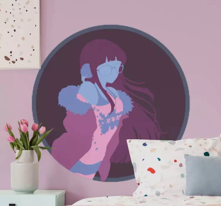 Eleganten portret lika nalepka živali - TenStickers