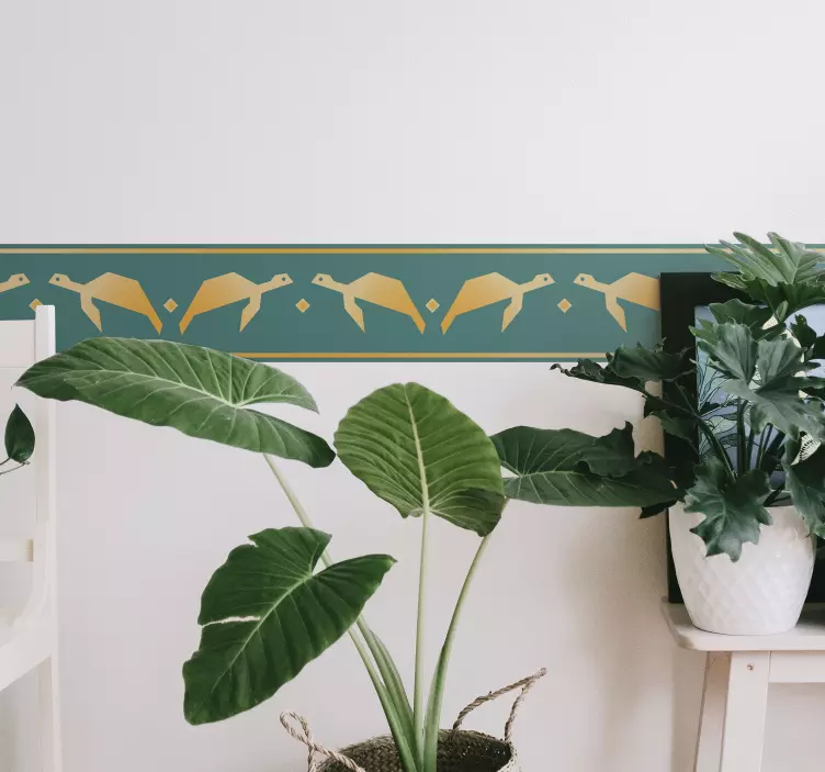 Eleganten vzorec ptice nalepka - TenStickers