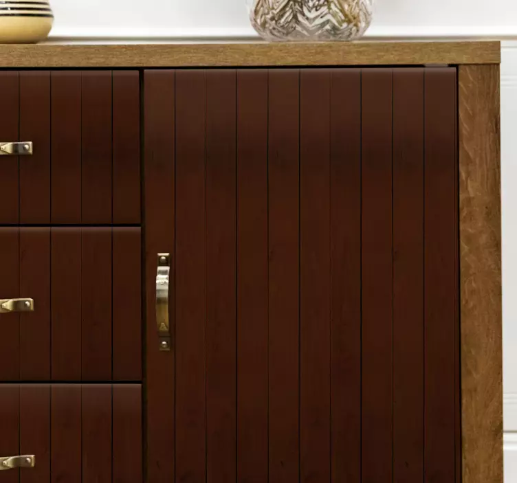 Elegantna lesena omara nalepka živali - TenStickers