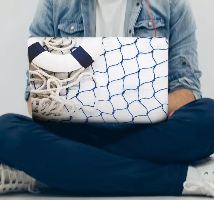 Elementi z navtično tematiko nalepka za prenosnik - TenStickers